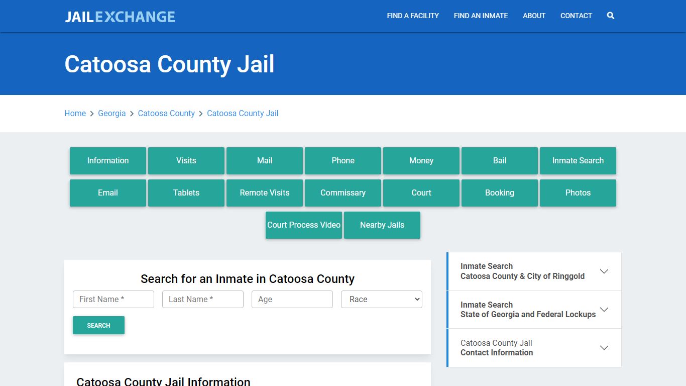 Catoosa County Jail Roster Lookup, GA, Inmate Search