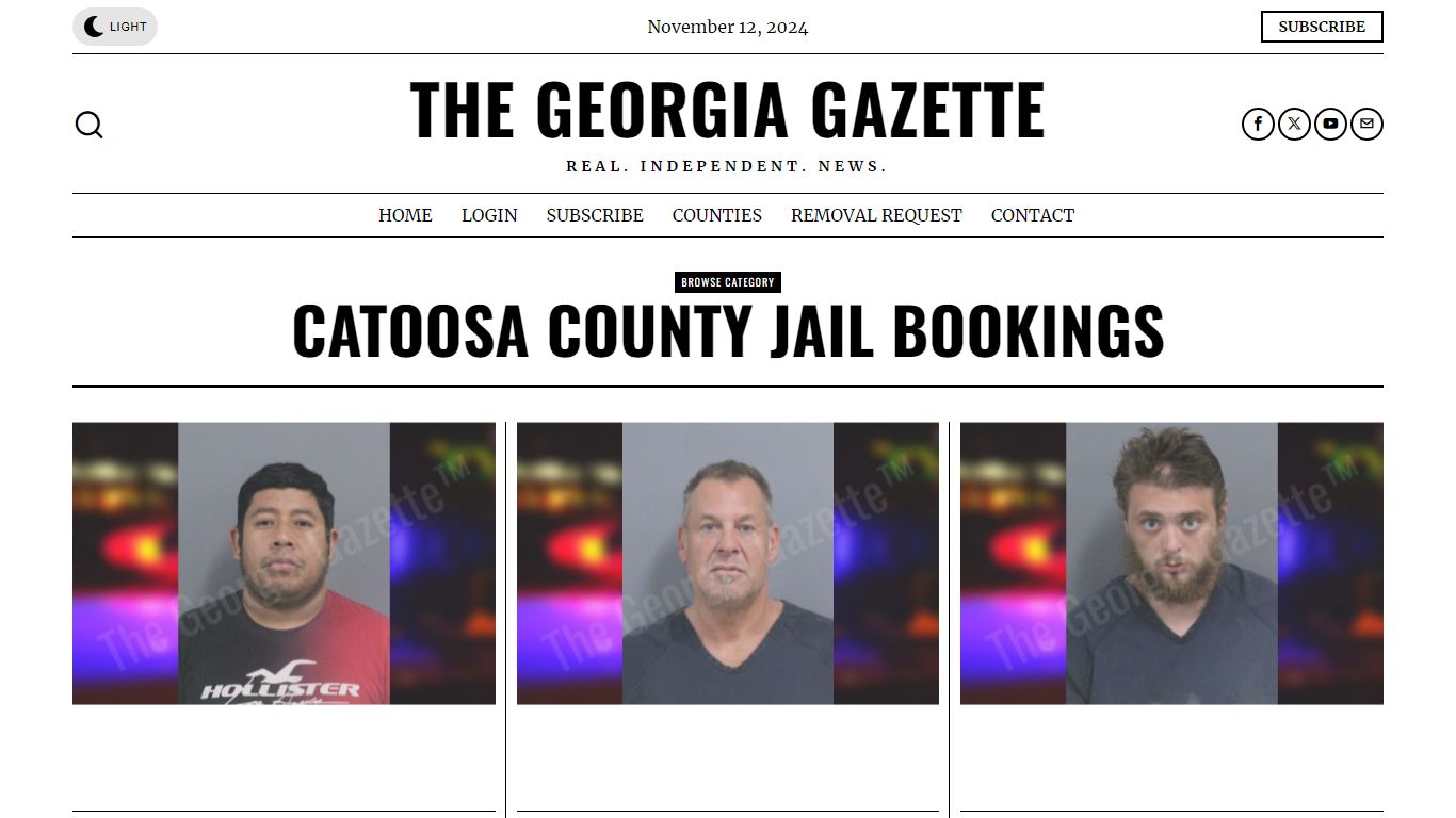 Catoosa County Jail Bookings – The Georgia Gazette