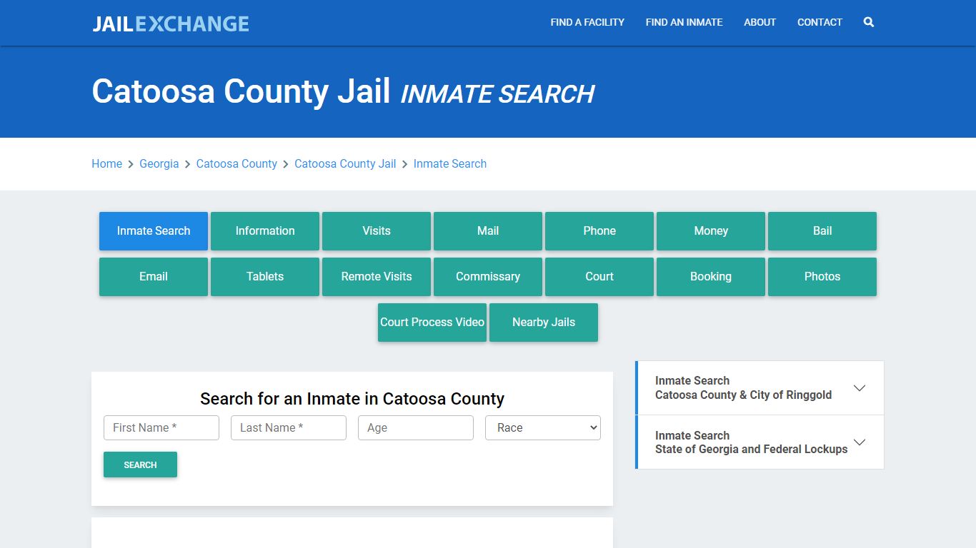 Catoosa County Jail, GA Inmate Search: Roster & Mugshots