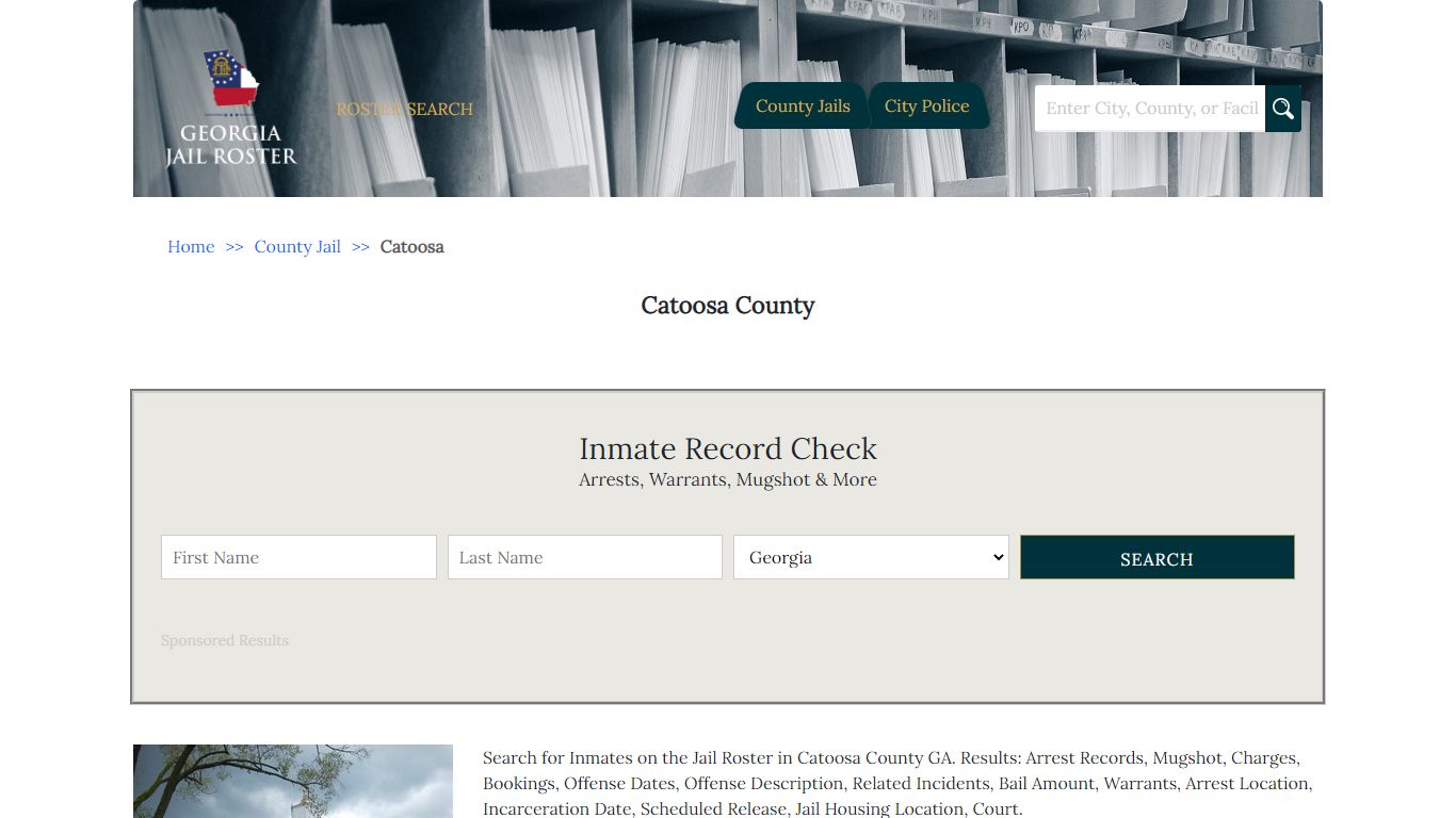 Catoosa County - Georgia Jail Inmate Search